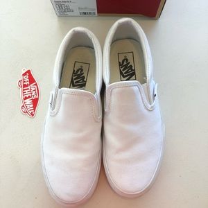 White Platform Vans
